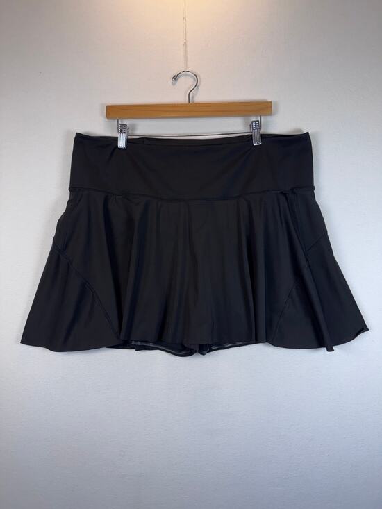 Athleta Pants - Athleta Ace Tennis Skort Womens 2X Black Pleated Athletic Skirt Plus Size